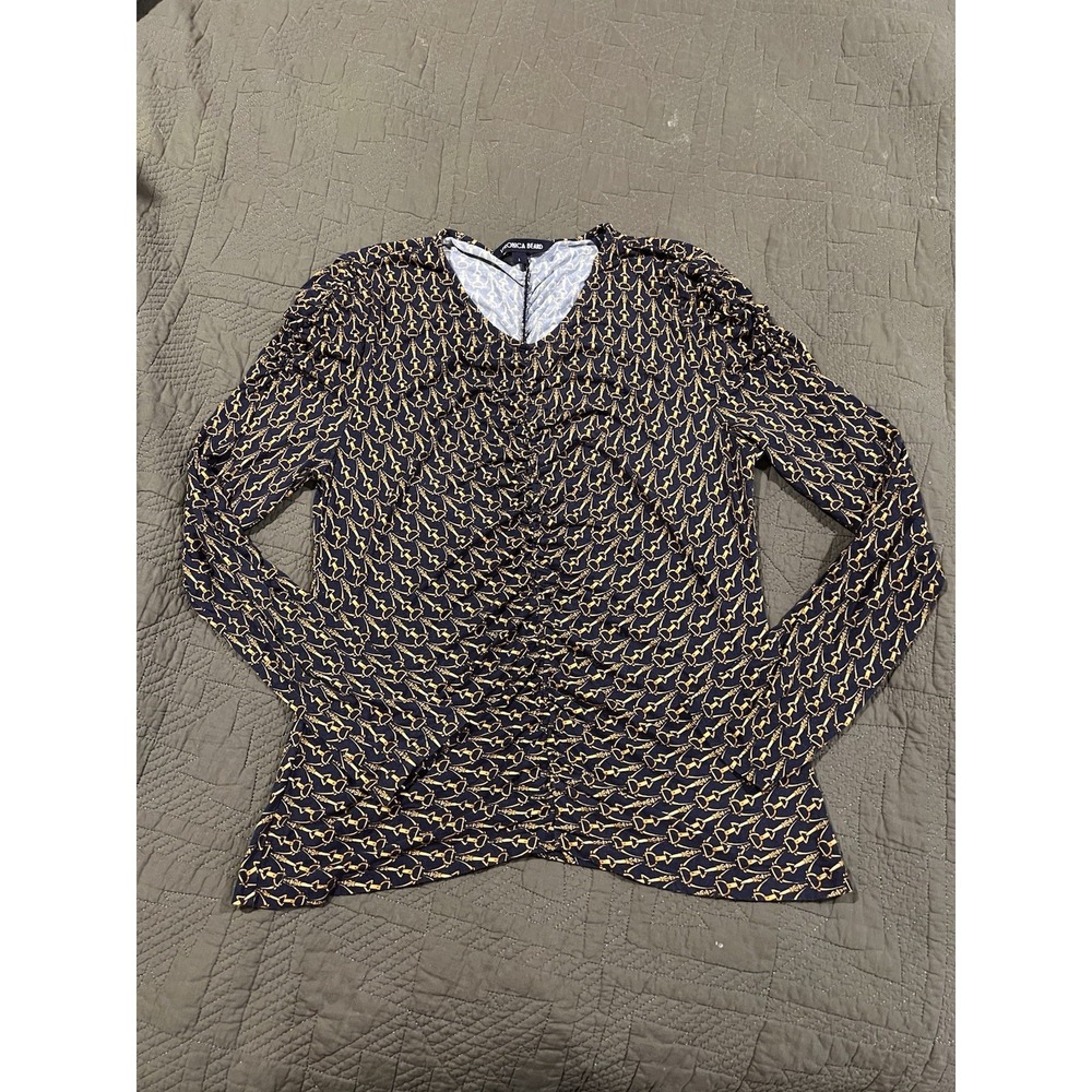 Veronica Beard‎ Women's Large Blouse All Over Pattern